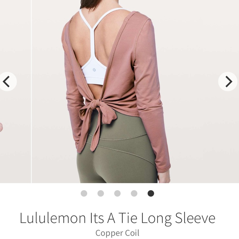 Lululemon 🍋 it’s a tie long sleeve